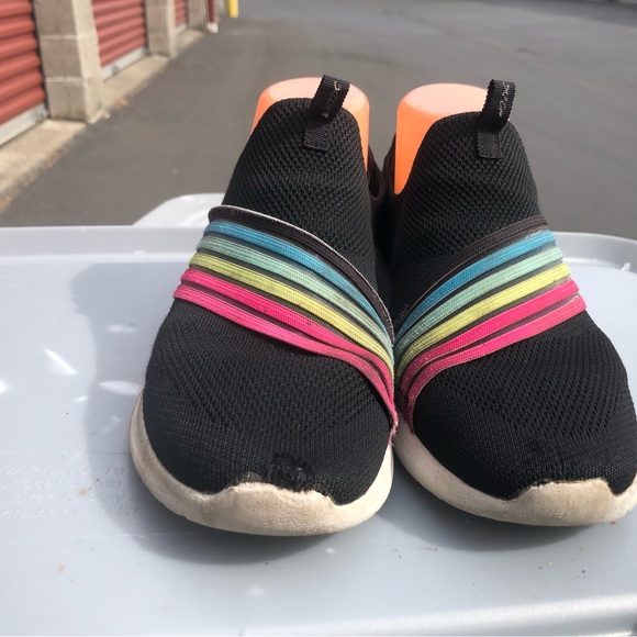 Skechers 13112 Ultra Flex Brightful Day Women’s Black Rainbow Sneakers Size 9 - Picture 4 of 11